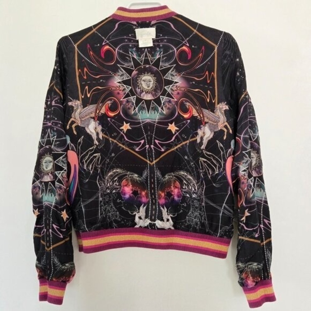 Camilla Tropic Of Neon Bomber Jacket Reversible Small b64E - Picture 8 of 14
